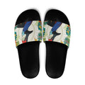 Cassowary Australia Slide Sandals Tropical Flowers Mix Aboriginal Art - Aussie Hoodie