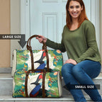 Cassowary Australia Travel Bag Tropical Flowers Mix Aboriginal Art - Aussie Hoodie