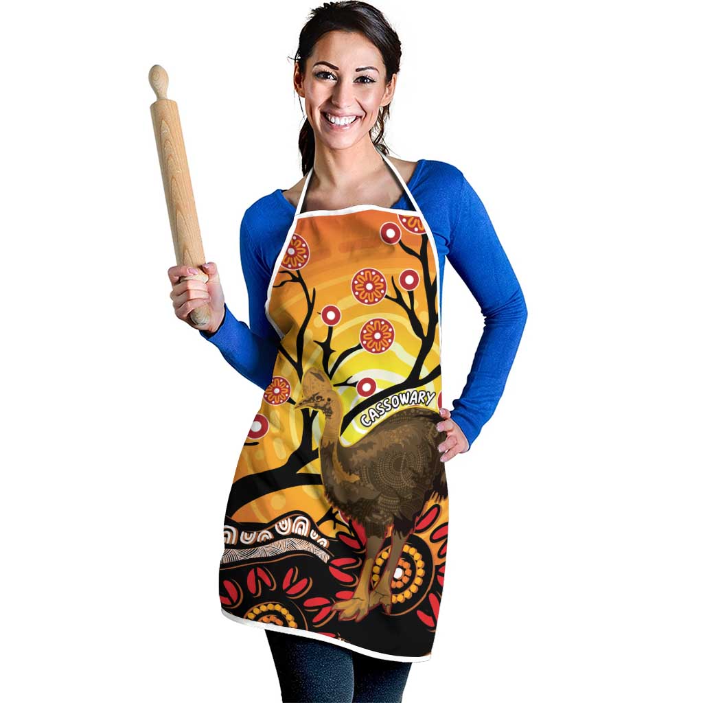 Keeper Of The Rainforest Cassowary Apron Aboriginal Art - Aussie Hoodie
