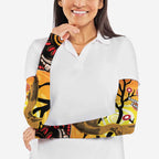 Keeper Of The Rainforest Cassowary Arm Sleeves Aboriginal Art - Aussie Hoodie