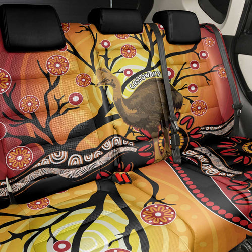 Keeper Of The Rainforest Cassowary Back Car Seat Cover Aboriginal Art