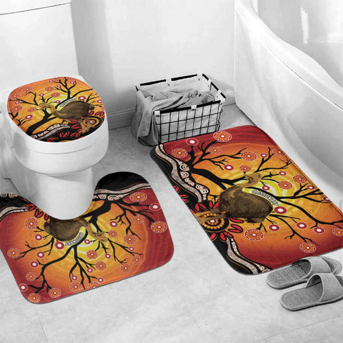 Keeper Of The Rainforest Cassowary Bathroom Set Aboriginal Art - Aussie Hoodie