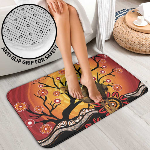 Keeper Of The Rainforest Cassowary Bathroom Set Aboriginal Art - Aussie Hoodie