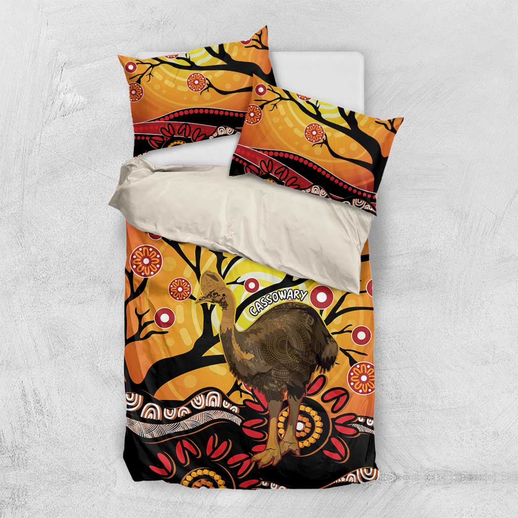 Keeper Of The Rainforest Cassowary Bedding Set Aboriginal Art