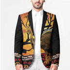 Keeper Of The Rainforest Cassowary Blazer Aboriginal Art - Aussie Hoodie