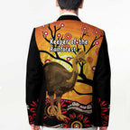 Keeper Of The Rainforest Cassowary Blazer Aboriginal Art - Aussie Hoodie