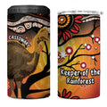 Keeper Of The Rainforest Cassowary 4 in 1 Can Cooler Tumbler Aboriginal Art
