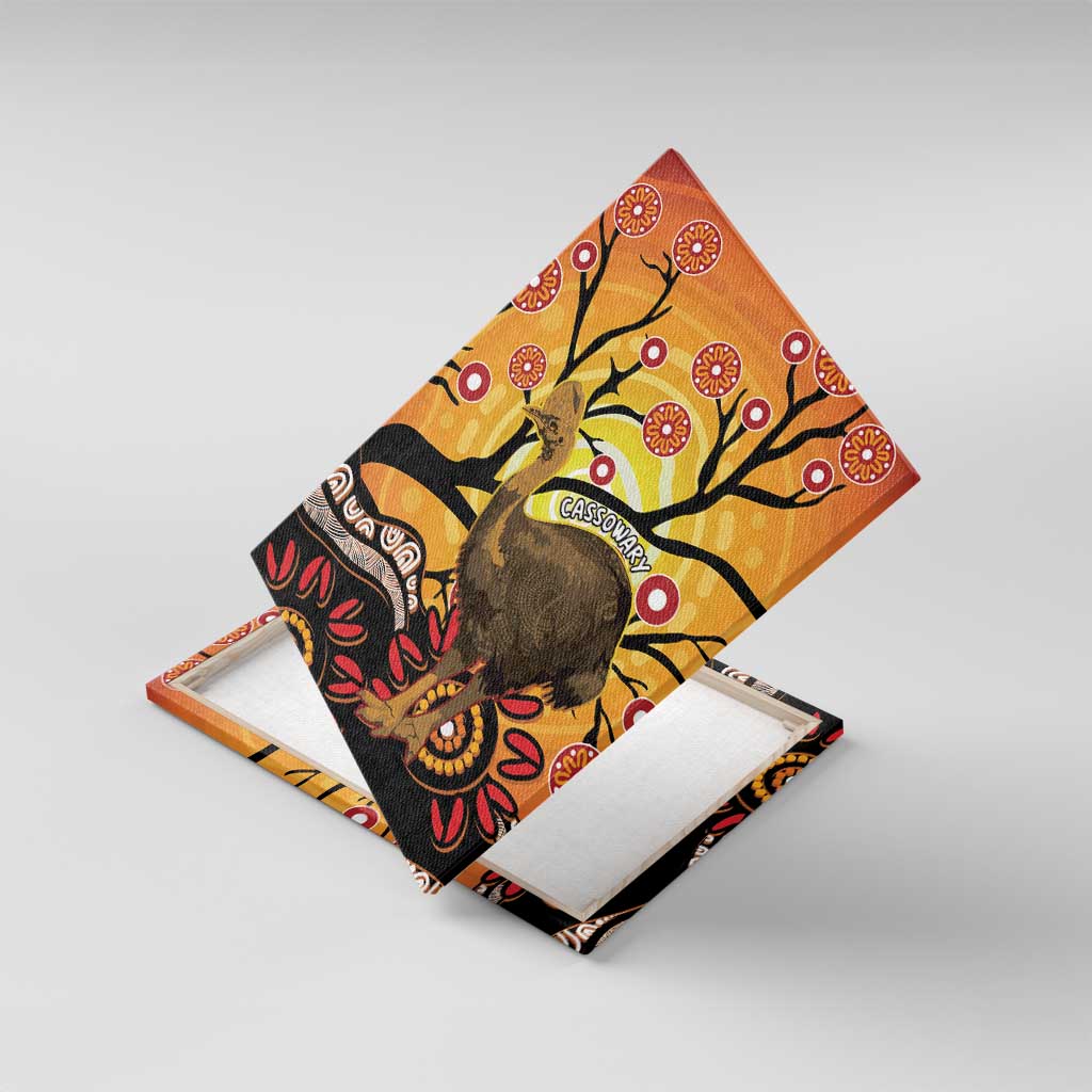 Keeper Of The Rainforest Cassowary Canvas Wall Art Aboriginal Art