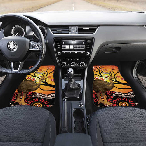 Keeper Of The Rainforest Cassowary Car Mats Aboriginal Art