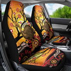 Keeper Of The Rainforest Cassowary Car Seat Cover Aboriginal Art