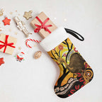 Keeper Of The Rainforest Cassowary Christmas Stocking Aboriginal Art - Aussie Hoodie