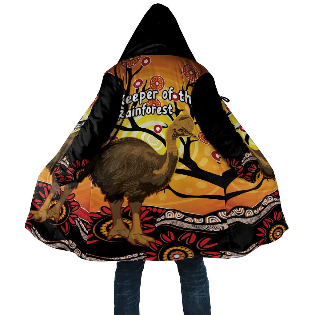 Keeper Of The Rainforest Cassowary Cloak Aboriginal Art - Aussie Hoodie