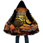 Keeper Of The Rainforest Cassowary Cloak Aboriginal Art - Aussie Hoodie