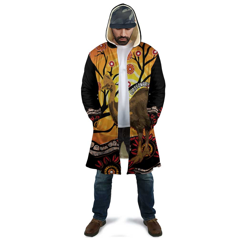 Keeper Of The Rainforest Cassowary Cloak Aboriginal Art - Aussie Hoodie