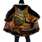 Keeper Of The Rainforest Cassowary Cloak Aboriginal Art - Aussie Hoodie