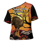 Keeper Of The Rainforest Cassowary Cross Shoulder Shirt Aboriginal Art - Aussie Hoodie