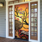 Keeper Of The Rainforest Cassowary Door Cover Aboriginal Art - Aussie Hoodie