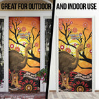 Keeper Of The Rainforest Cassowary Door Cover Aboriginal Art - Aussie Hoodie