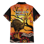 Keeper Of The Rainforest Cassowary Family Matching Mermaid Dress and Hawaiian Shirt Aboriginal Art