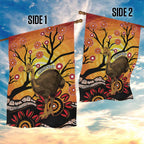 Keeper Of The Rainforest Cassowary Garden Flag Aboriginal Art