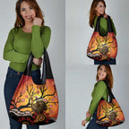 Keeper Of The Rainforest Cassowary Grocery Bag Aboriginal Art