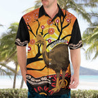 Keeper Of The Rainforest Cassowary Hawaiian Shirt Aboriginal Art