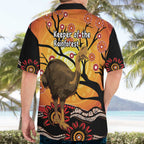 Keeper Of The Rainforest Cassowary Hawaiian Shirt Aboriginal Art