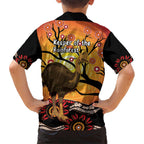 Keeper Of The Rainforest Cassowary Hawaiian Shirt Aboriginal Art