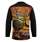 Keeper Of The Rainforest Cassowary Hockey Jersey Aboriginal Art - Aussie Hoodie