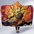 Keeper Of The Rainforest Cassowary Hooded Blanket Aboriginal Art