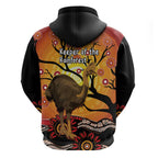Keeper Of The Rainforest Cassowary Hoodie Aboriginal Art