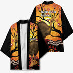 Keeper Of The Rainforest Cassowary Kimono Aboriginal Art - Aussie Hoodie