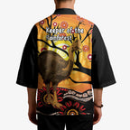 Keeper Of The Rainforest Cassowary Kimono Aboriginal Art - Aussie Hoodie