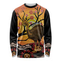 Keeper Of The Rainforest Cassowary Long Sleeve Shirt Aboriginal Art