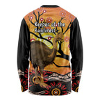 Keeper Of The Rainforest Cassowary Long Sleeve Shirt Aboriginal Art