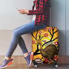 Keeper Of The Rainforest Cassowary Luggage Cover Aboriginal Art