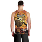 Keeper Of The Rainforest Cassowary Men Tank Top Aboriginal Art