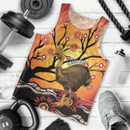 Keeper Of The Rainforest Cassowary Men Tank Top Aboriginal Art