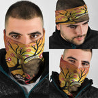 Keeper Of The Rainforest Cassowary Neck Gaiter Aboriginal Art - Aussie Hoodie