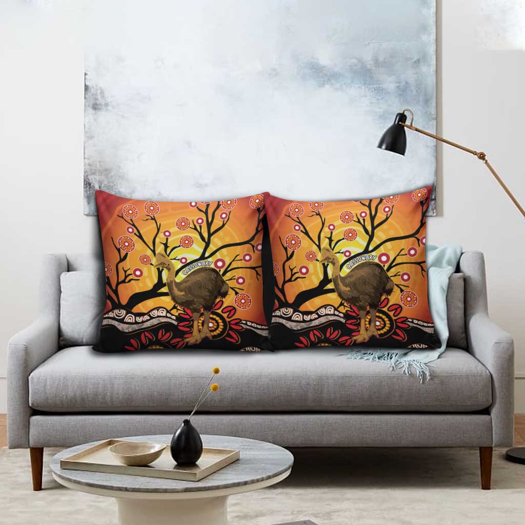 Keeper Of The Rainforest Cassowary Pillow Cover Aboriginal Art - Aussie Hoodie