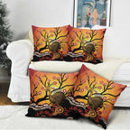 Keeper Of The Rainforest Cassowary Pillow Cover Aboriginal Art - Aussie Hoodie