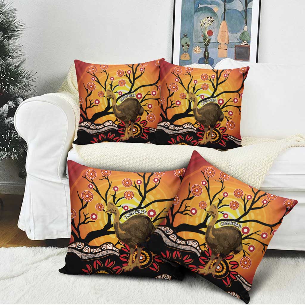 Keeper Of The Rainforest Cassowary Pillow Cover Aboriginal Art - Aussie Hoodie