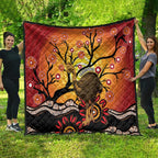Keeper Of The Rainforest Cassowary Quilt Aboriginal Art