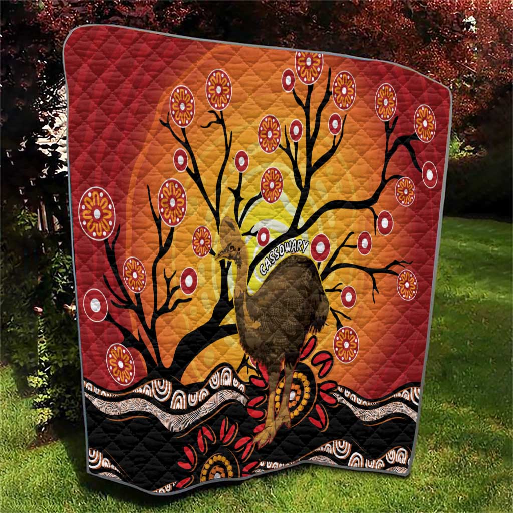 Keeper Of The Rainforest Cassowary Quilt Aboriginal Art