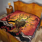 Keeper Of The Rainforest Cassowary Quilt Aboriginal Art