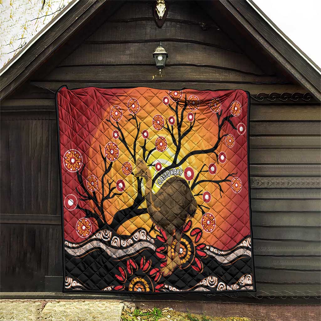 Keeper Of The Rainforest Cassowary Quilt Aboriginal Art