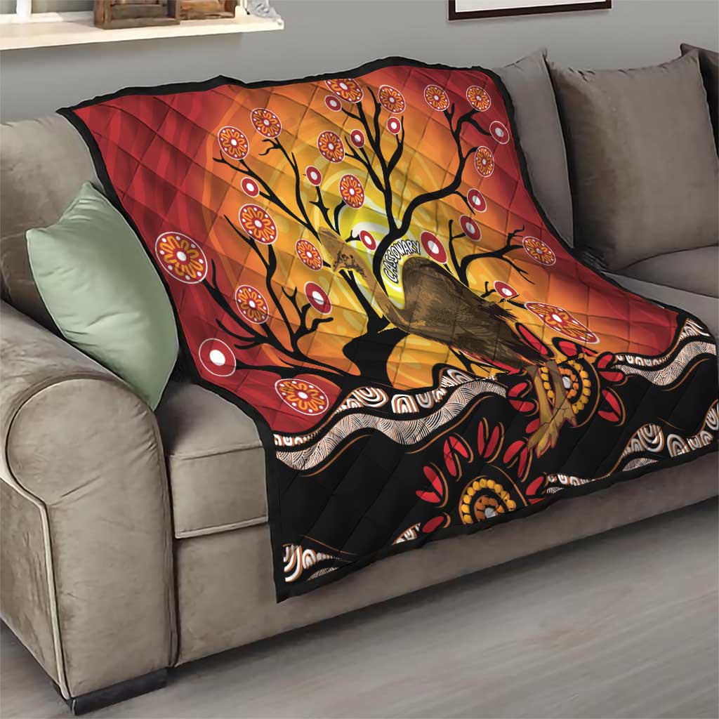 Keeper Of The Rainforest Cassowary Quilt Aboriginal Art