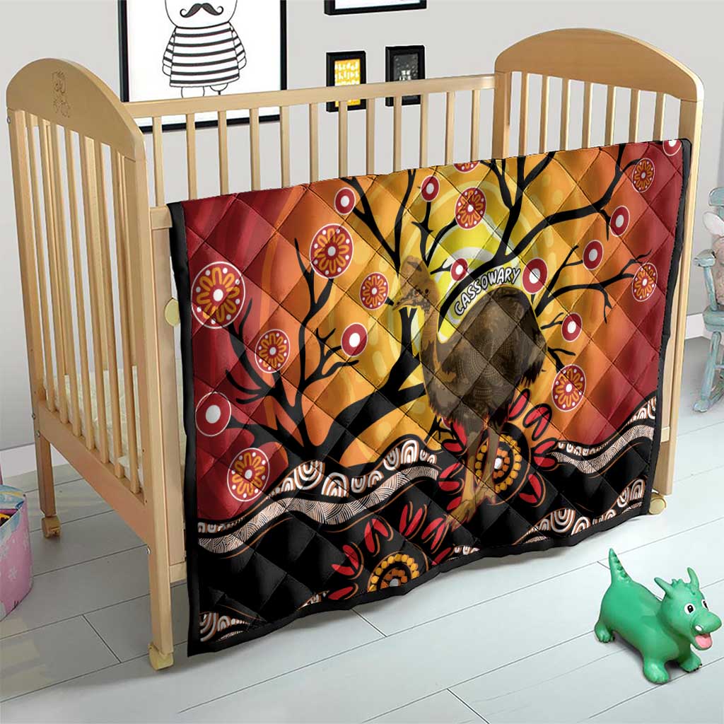 Keeper Of The Rainforest Cassowary Quilt Aboriginal Art