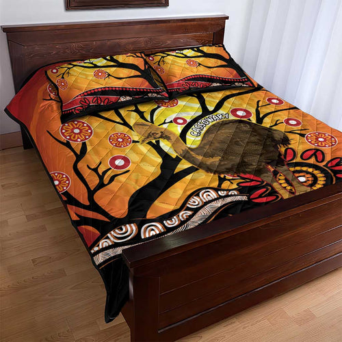 Keeper Of The Rainforest Cassowary Quilt Bed Set Aboriginal Art