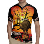 Keeper Of The Rainforest Cassowary Rugby Jersey Aboriginal Art